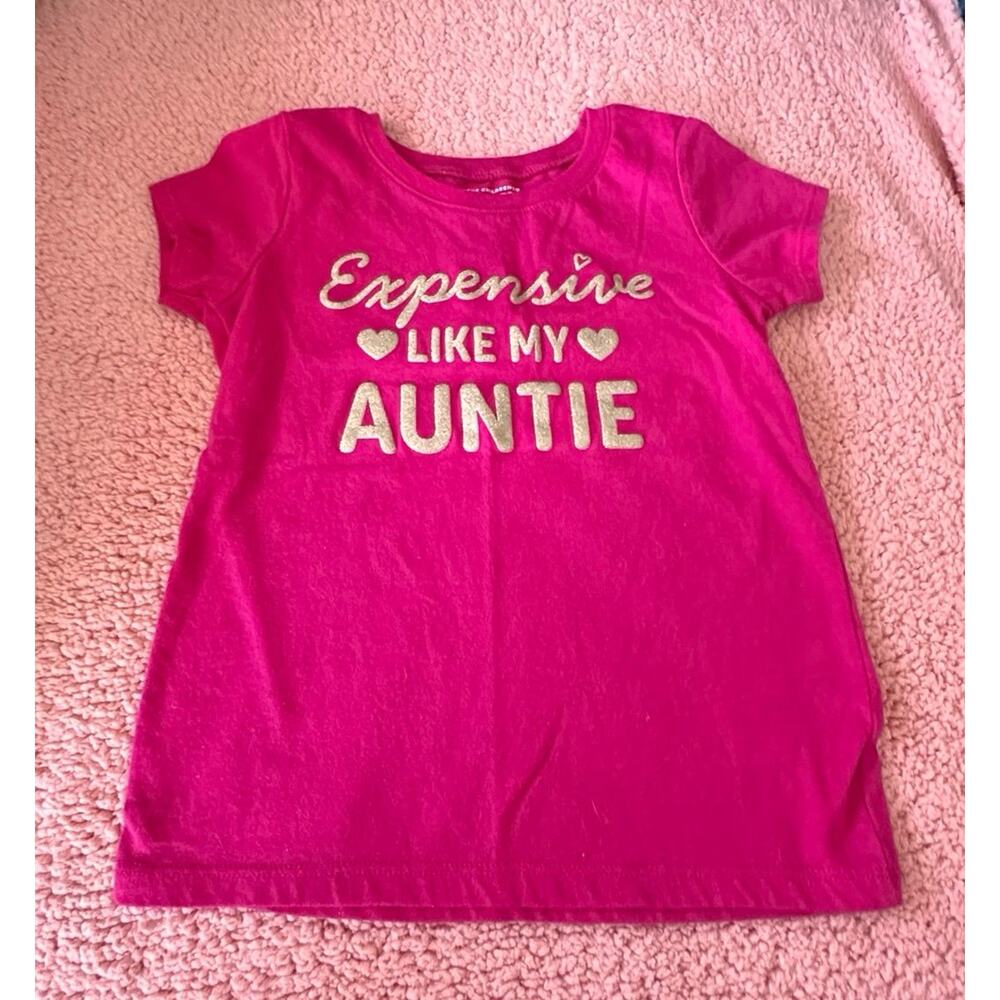 Children’s place expensive like my auntie t-shirt new washed 4t girls pink